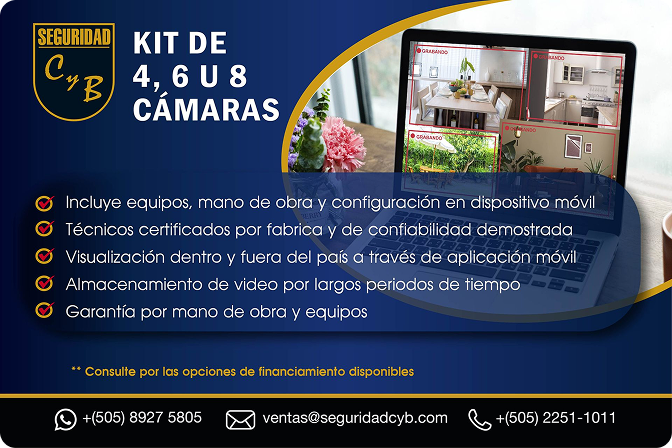 Kit de 4, 6 u 8 Cámaras